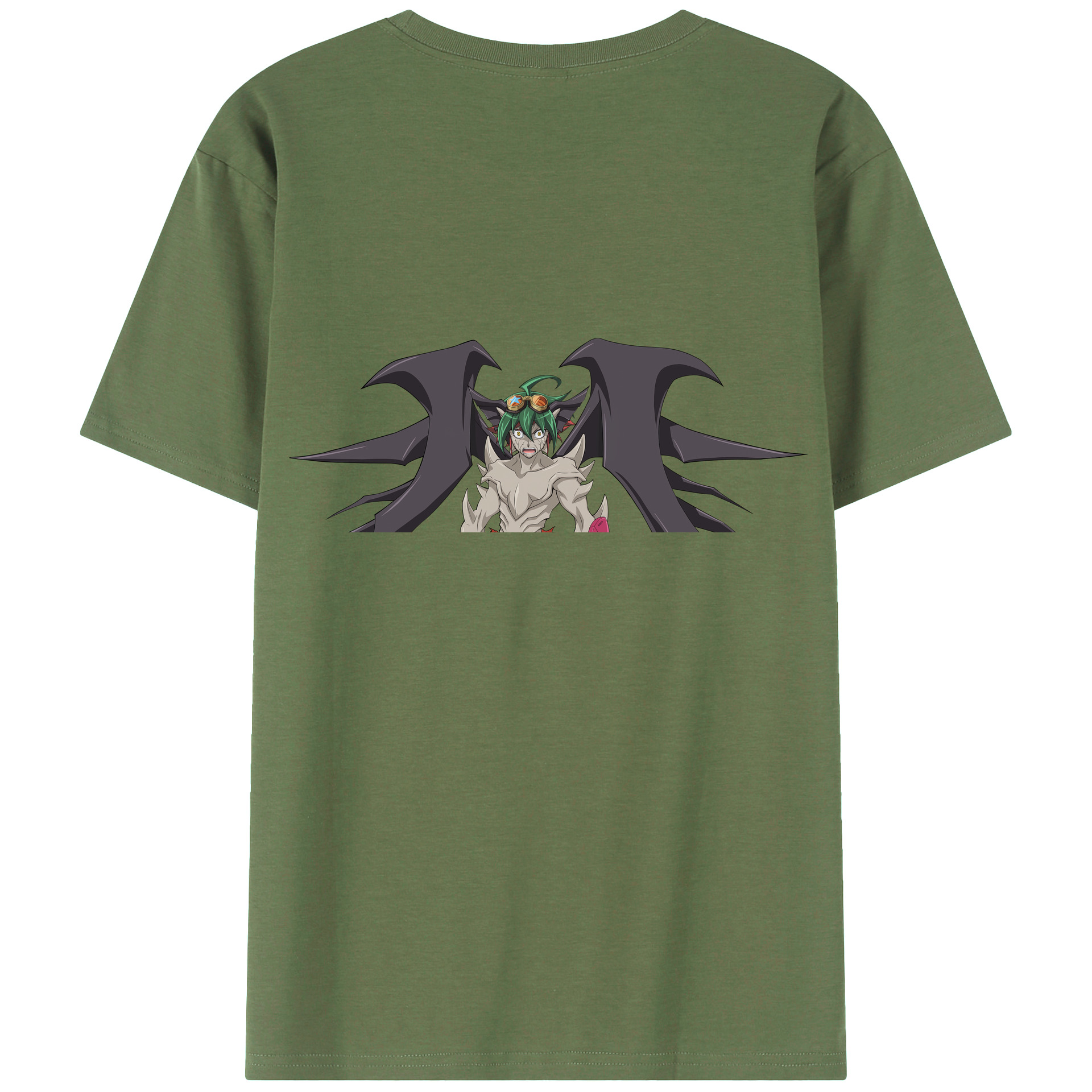 （画像用） 遊☆戯☆王 Yu-Gi-Oh! 綿100％ メンズ半袖Tシャツ（バックプリント） 通気性